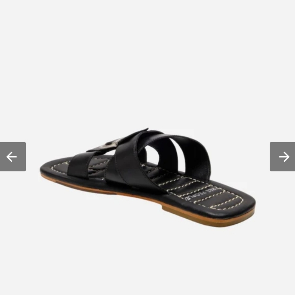 NEW! Free People, Sloan Buckle Sandal, Black,Size 7.5 - NIB! - Picture 3 of 15
